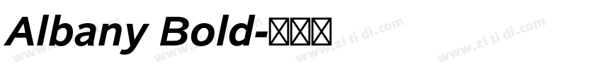 Albany Bold字体转换